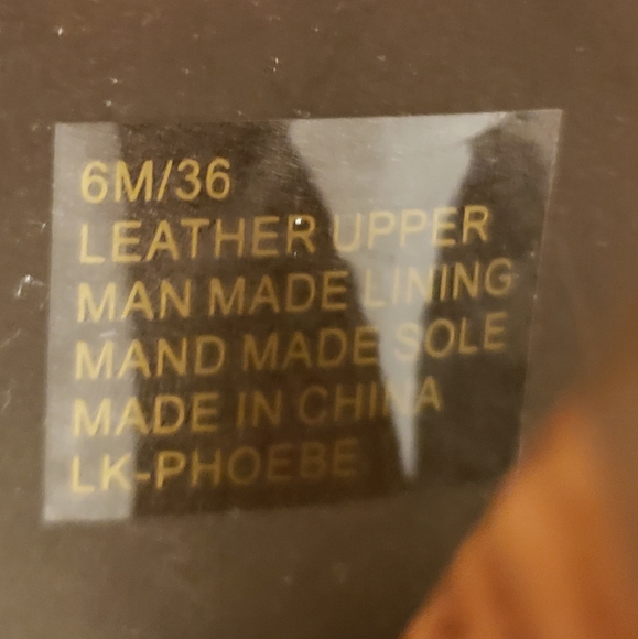 LUCKY BRAND LEATHER UNDER KNEE OPEN TOE BOOTS - Picture 11 of 12